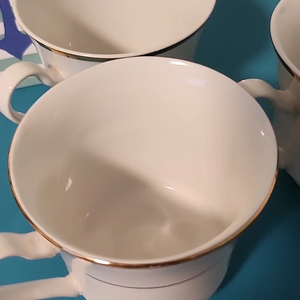 Vintage Set Of 3 Gibson Housewares China Tea Cups - Picture 5 of 5